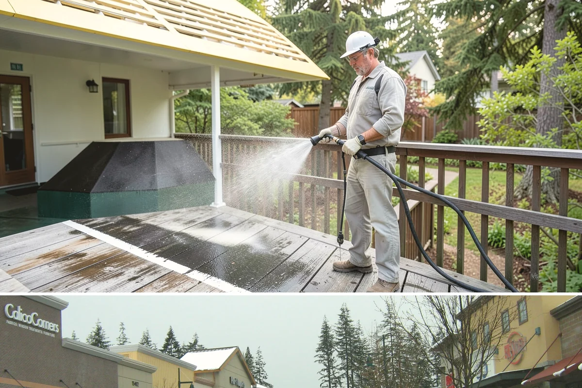 Basement Floor Cleaning in Mill Creek, Snohomish County, WA - Cleaning during the drier summer months lets the space ventilate and dry faster, which is important for below-grade concrete...