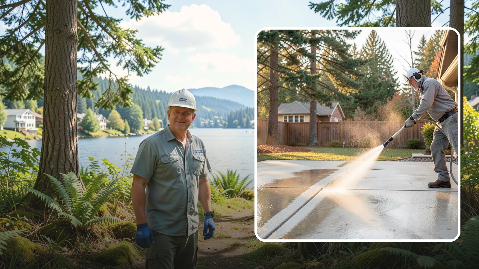 Basement Floor Cleaning in Milton, King County, WA - Clean and deodorize damp basement concrete to control the musty buildup common in Washington's wet climate.