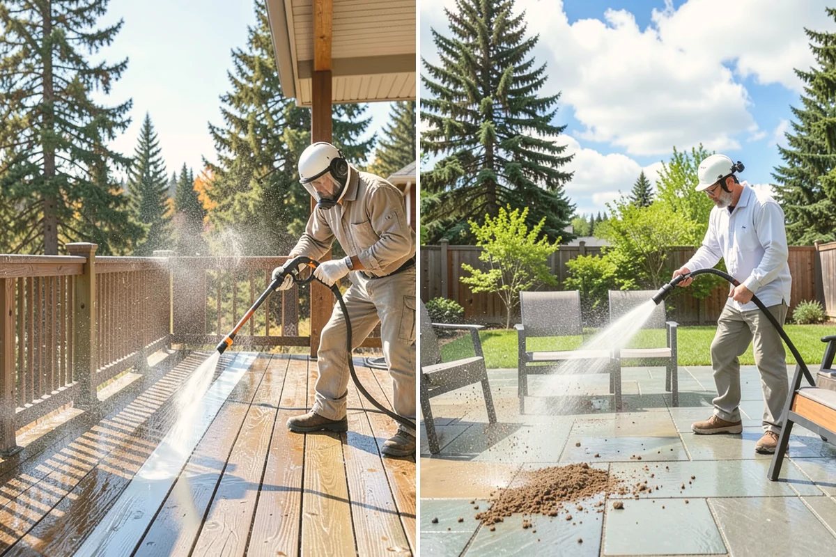 Basement Floor Cleaning in Milton, King County, WA - Assess drainage and remove stored items from the work zone