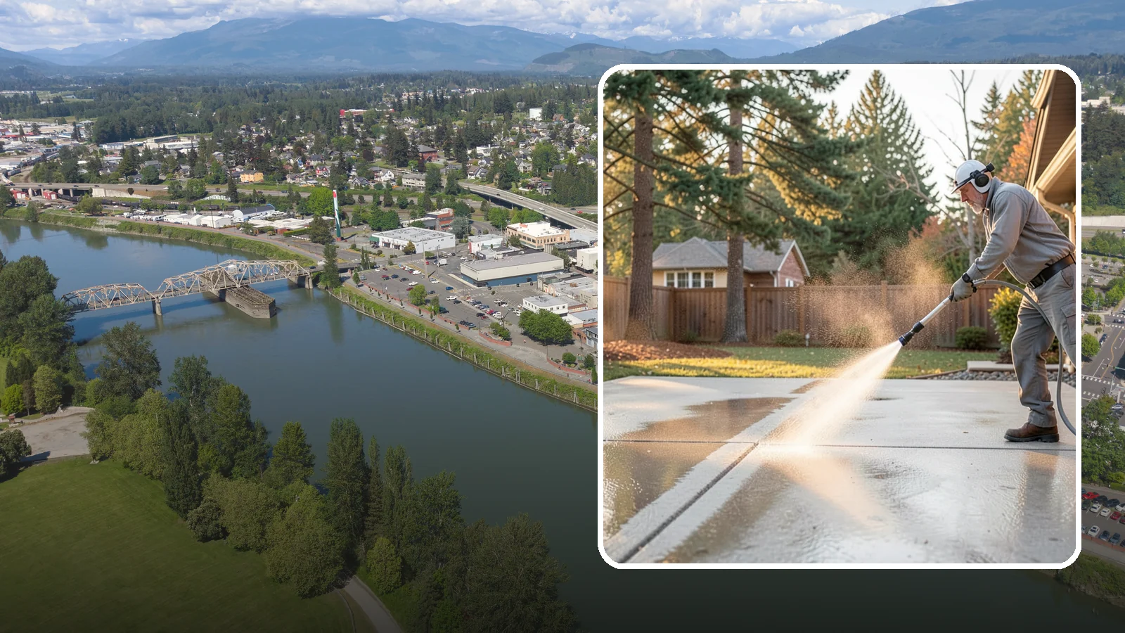 Basement Floor Cleaning in Mount Vernon, Skagit County, WA - Clean and deodorize damp basement concrete to control the musty buildup common in Washington's wet climate.
