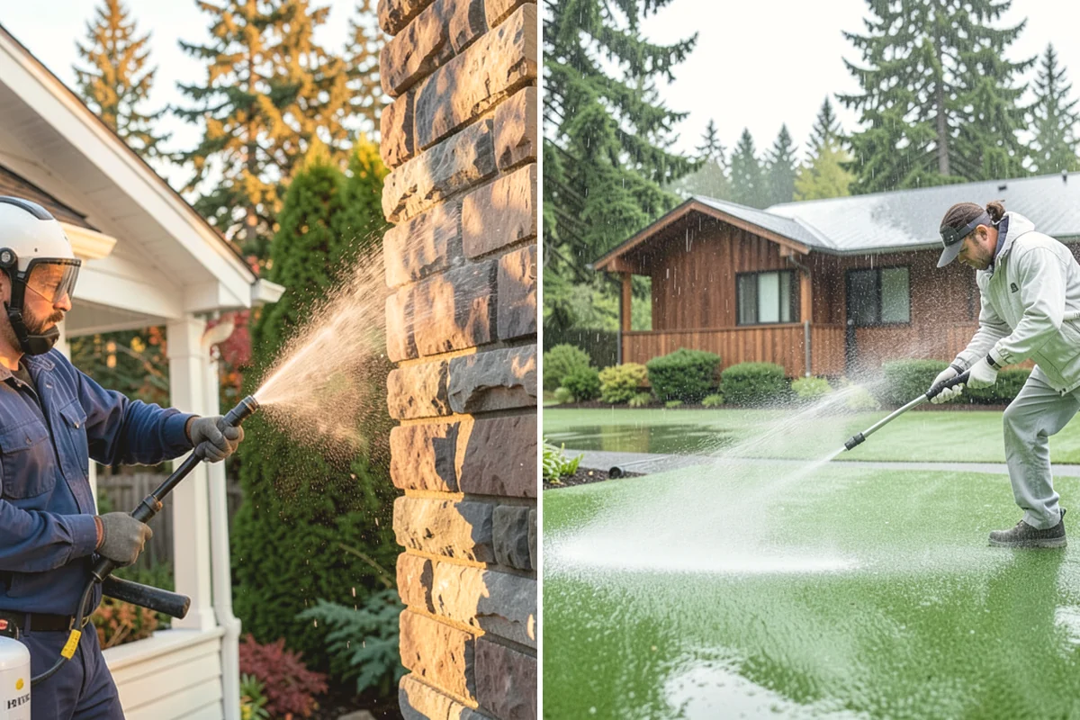 Basement Floor Cleaning in Mountlake Terrace, Snohomish County, WA - Assess drainage and remove stored items from the work zone