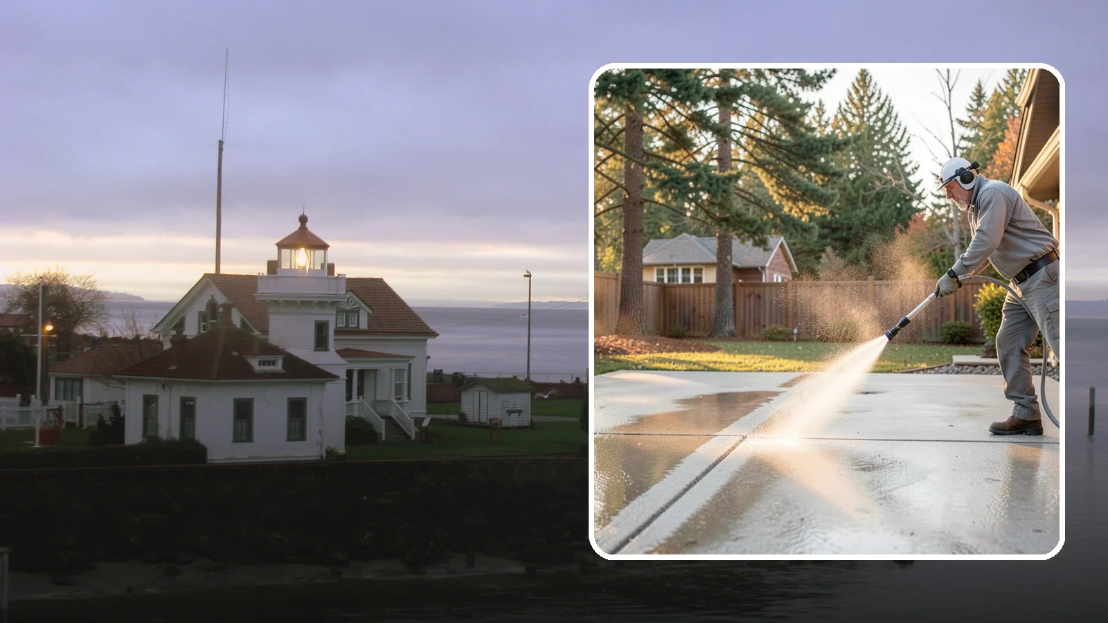 Basement Floor Cleaning in Mukilteo, Snohomish County, WA - Clean and deodorize damp basement concrete to control the musty buildup common in Washington's wet climate.