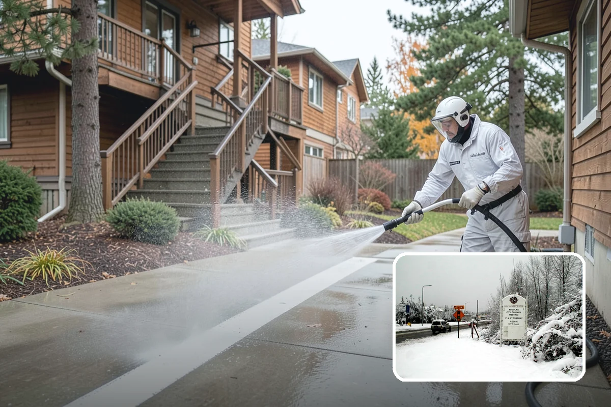 Basement Floor Cleaning in Newcastle, King County, WA - Attacks the mildew and musty smell driven by below-grade damp