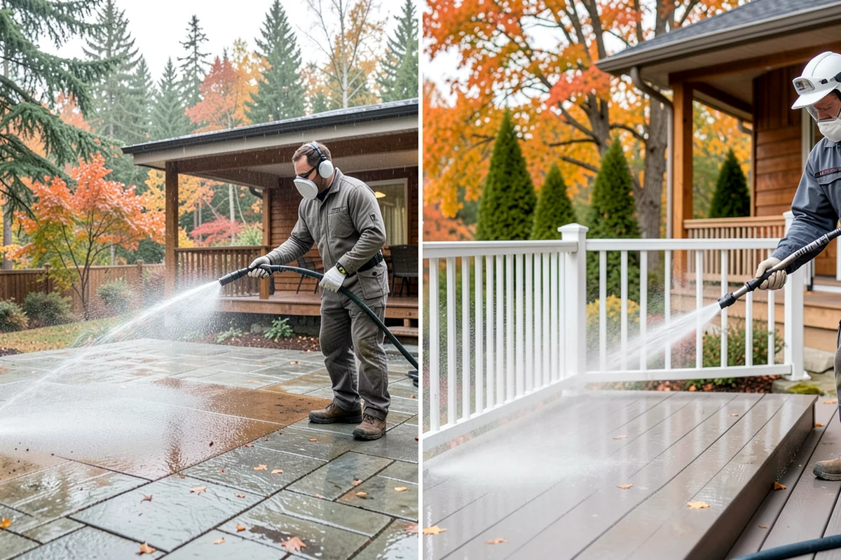Basement Floor Cleaning in Normandy Park, King County, WA - Assess drainage and remove stored items from the work zone