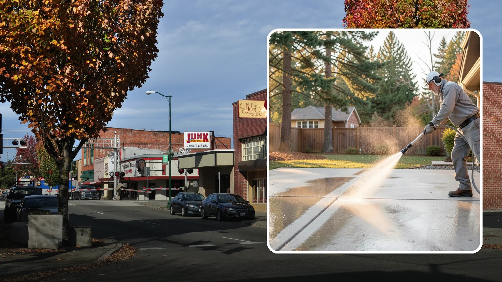 Basement Floor Cleaning in Puyallup, Pierce County, WA - Clean and deodorize damp basement concrete to control the musty buildup common in Washington's wet climate.