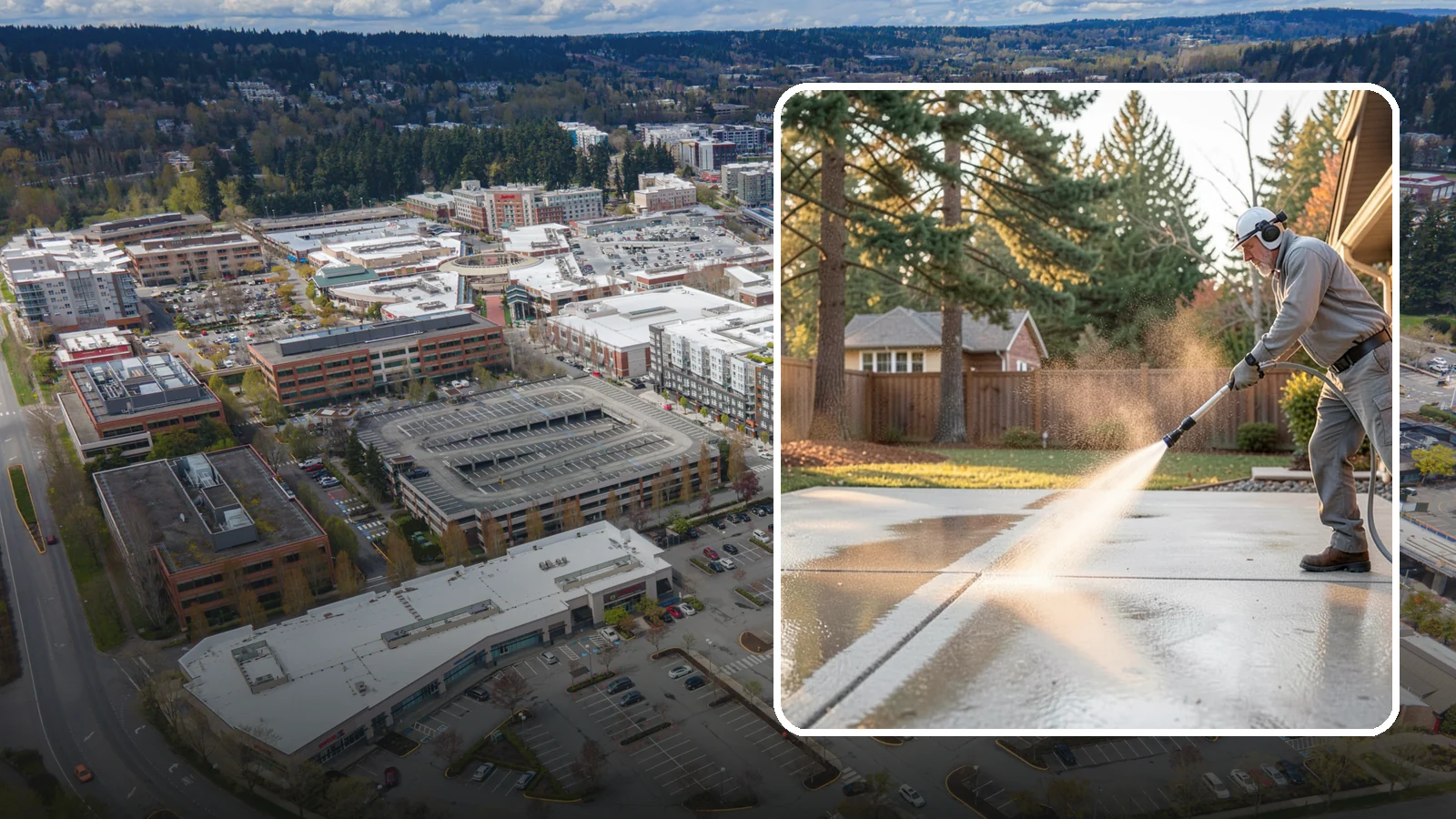 Basement Floor Cleaning in Redmond, King County, WA - Clean and deodorize damp basement concrete to control the musty buildup common in Washington's wet climate.