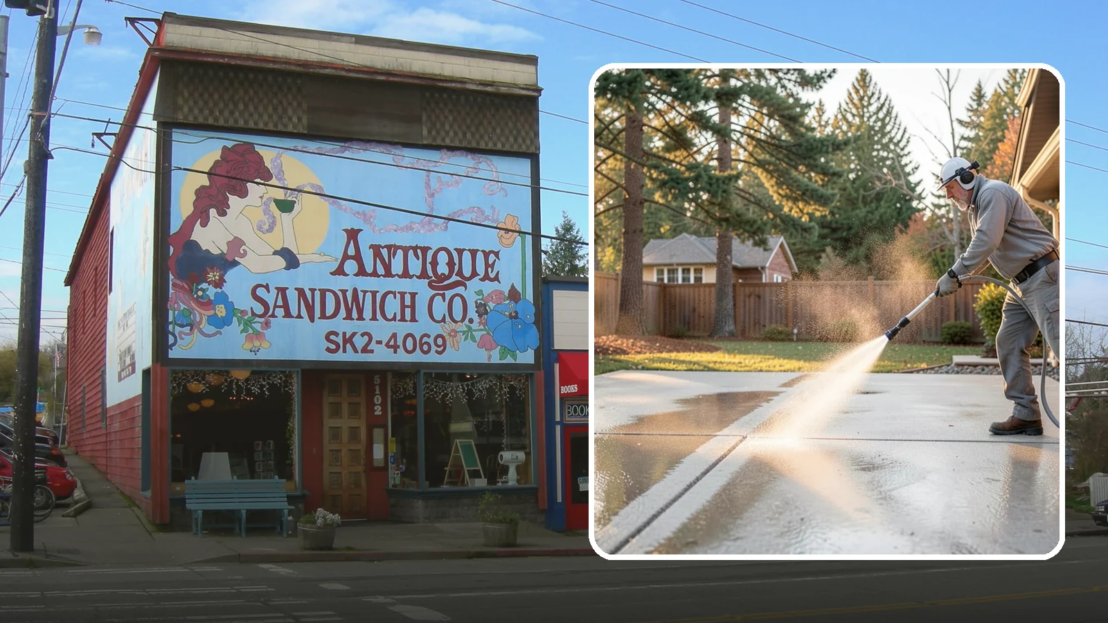 Basement Floor Cleaning in Ruston, Pierce County, WA - Clean and deodorize damp basement concrete to control the musty buildup common in Washington's wet climate.
