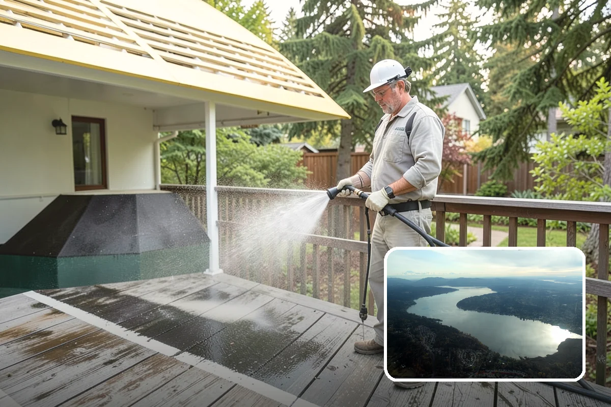 Basement Floor Cleaning in Sammamish, King County, WA - Attacks the mildew and musty smell driven by below-grade damp