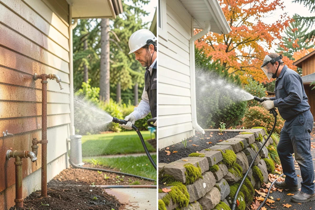 Basement Floor Cleaning in Sammamish, King County, WA - Assess drainage and remove stored items from the work zone