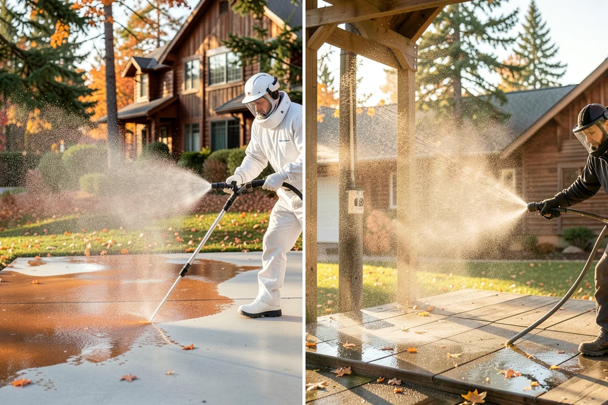 Basement Floor Cleaning in Shoreline, King County, WA - Assess drainage and remove stored items from the work zone