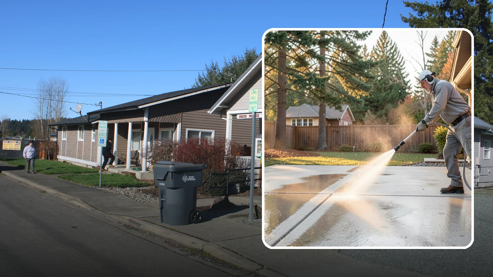 Basement Floor Cleaning in South Prairie, Pierce County, WA - Clean and deodorize damp basement concrete to control the musty buildup common in Washington's wet climate.