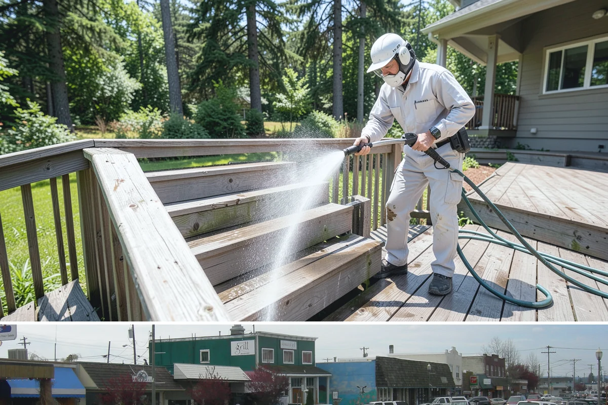 Basement Floor Cleaning in Stanwood, Snohomish County, WA - Cleaning during the drier summer months lets the space ventilate and dry faster, which is important for below-grade concrete...