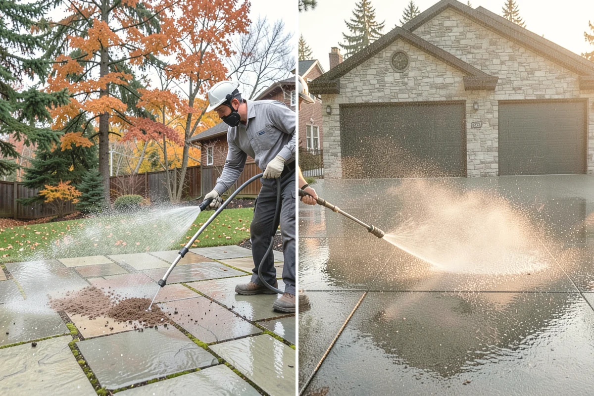 Basement Floor Cleaning in Steilacoom, Pierce County, WA - Assess drainage and remove stored items from the work zone