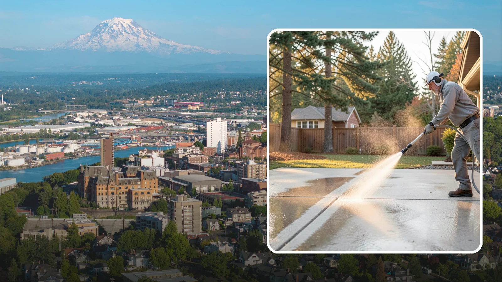 Basement Floor Cleaning in Tacoma, Pierce County, WA - Clean and deodorize damp basement concrete to control the musty buildup common in Washington's wet climate.
