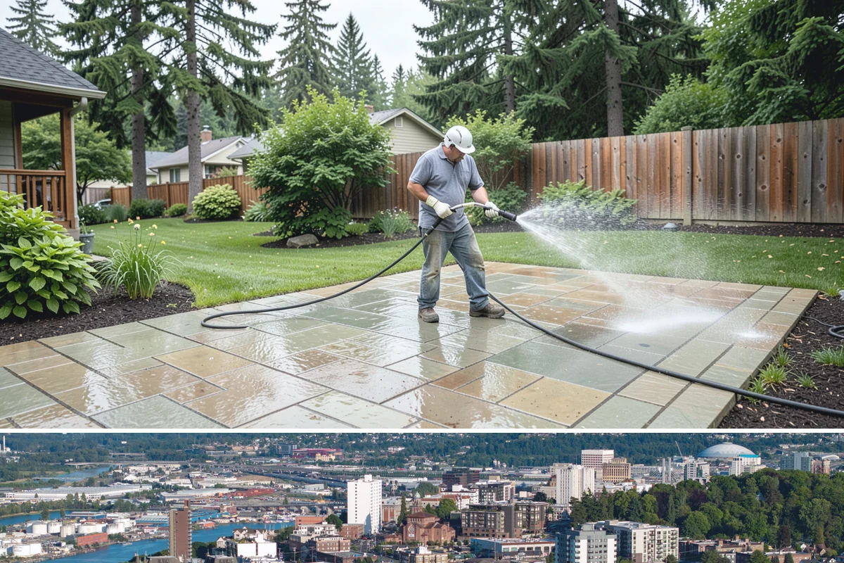 Basement Floor Cleaning in Tacoma, Pierce County, WA - Cleaning during the drier summer months lets the space ventilate and dry faster, which is important for below-grade concrete...