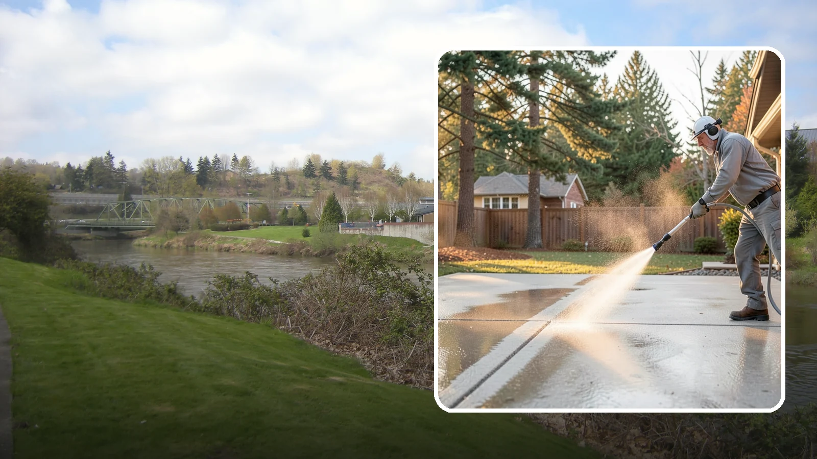 Basement Floor Cleaning in Tukwila, King County, WA - Clean and deodorize damp basement concrete to control the musty buildup common in Washington's wet climate.