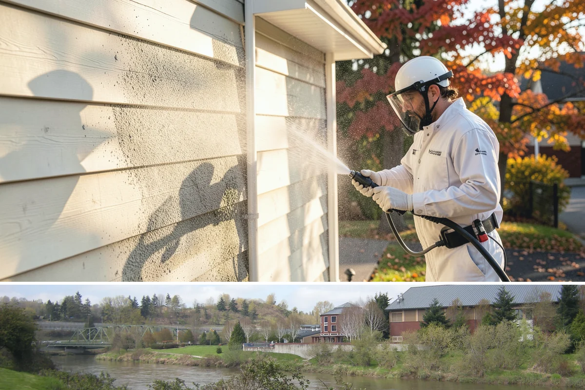 Basement Floor Cleaning in Tukwila, King County, WA - Cleaning during the drier summer months lets the space ventilate and dry faster, which is important for below-grade concrete...
