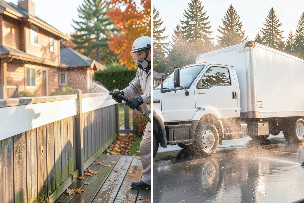 Basement Floor Cleaning in Woodinville, King County, WA - Assess drainage and remove stored items from the work zone