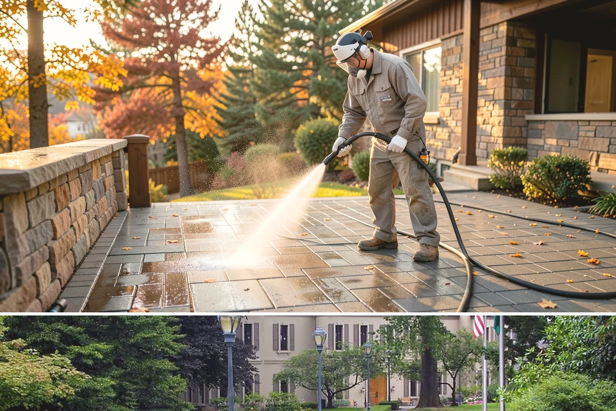 Basement Floor Cleaning in Woodinville, King County, WA - Cleaning during the drier summer months lets the space ventilate and dry faster, which is important for below-grade concrete...