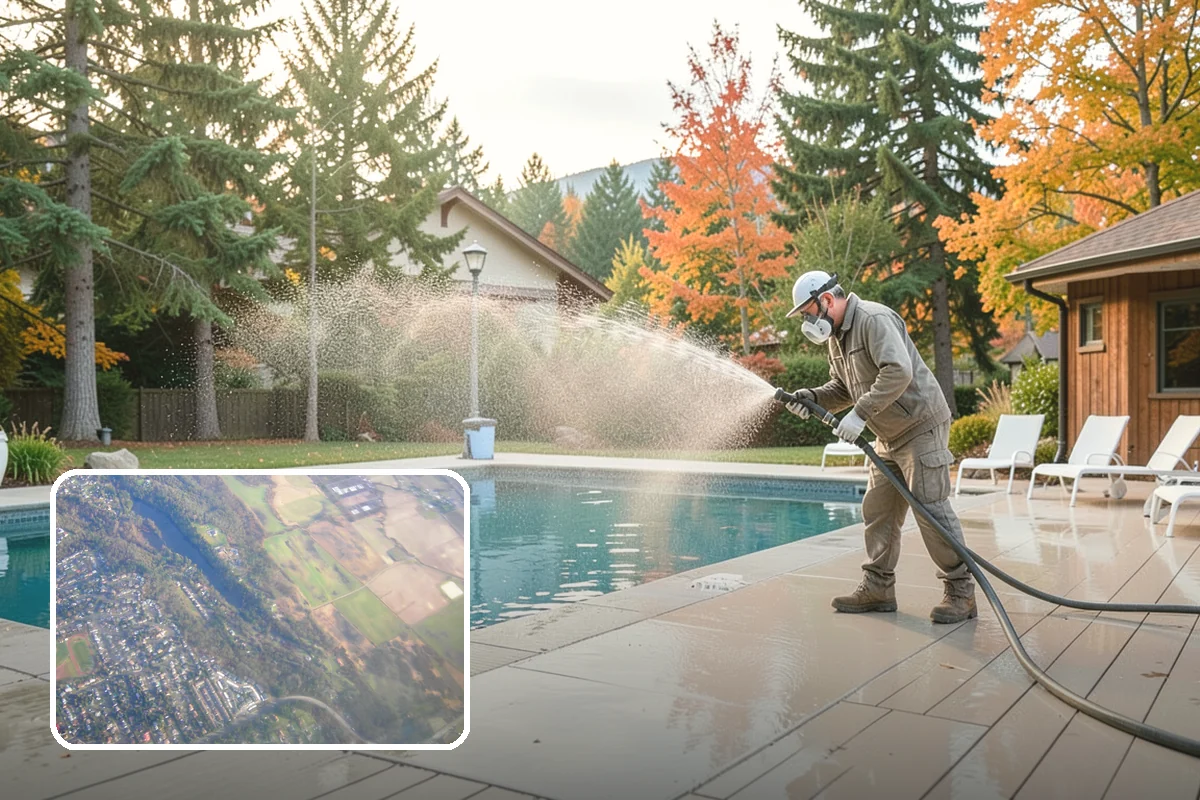 Basketball Court Cleaning in Algona, King County, WA - Restores reliable traction on a moss-slicked surface