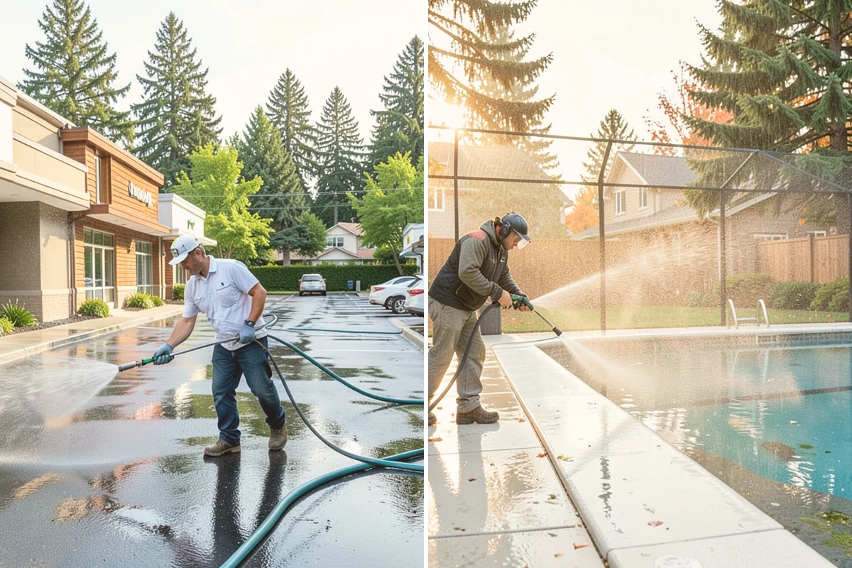 Basketball Court Cleaning in Algona, King County, WA - Clear the court and sweep away loose debris