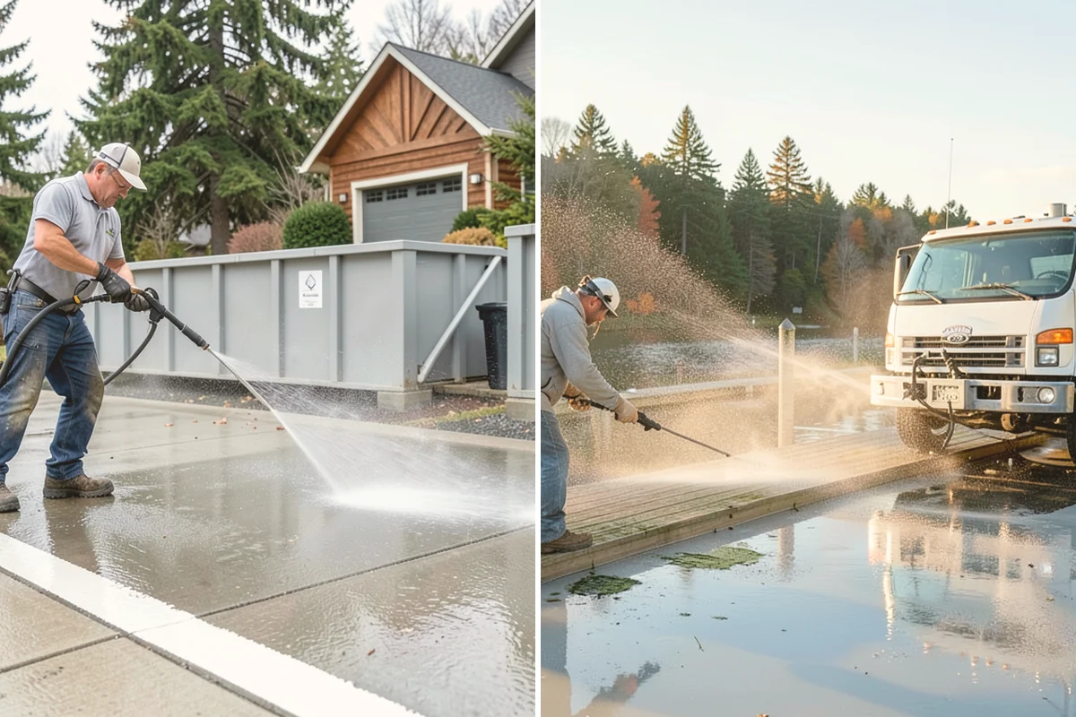 Basketball Court Cleaning in Bothell, King County, WA - Clear the court and sweep away loose debris