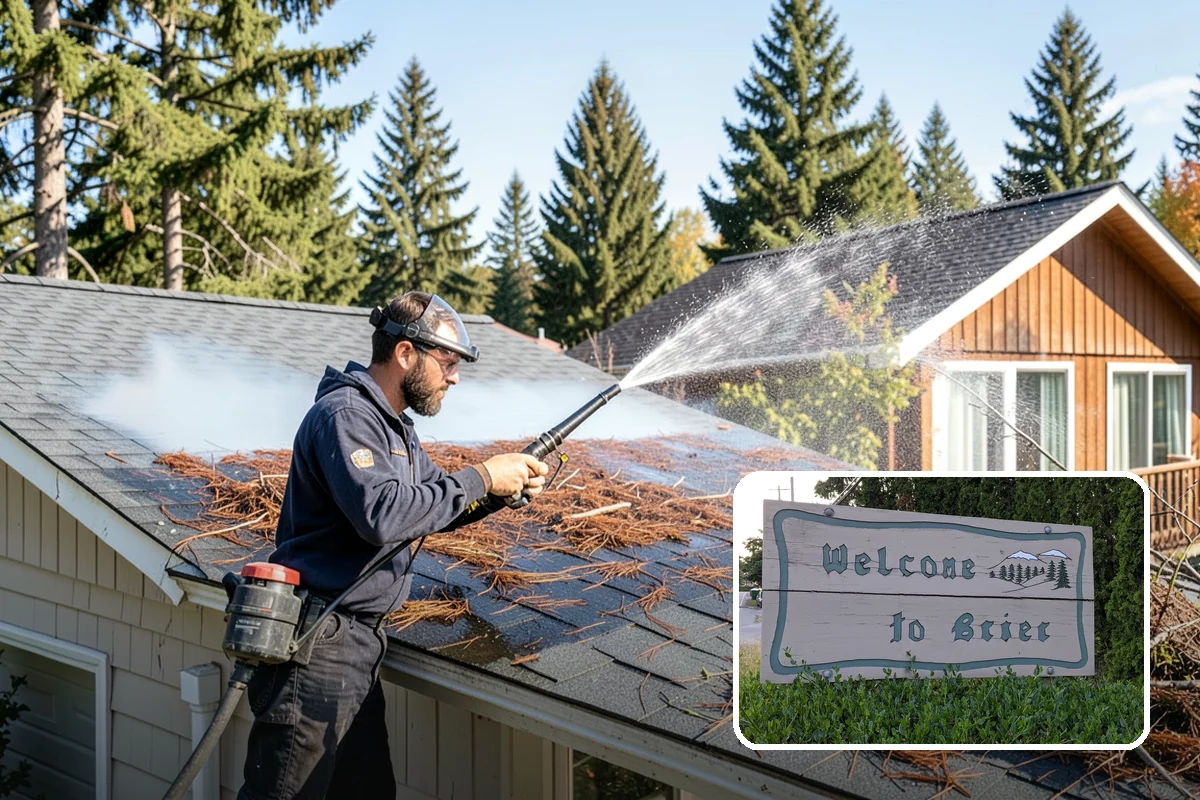 Basketball Court Cleaning in Brier, Snohomish County, WA - Restores reliable traction on a moss-slicked surface
