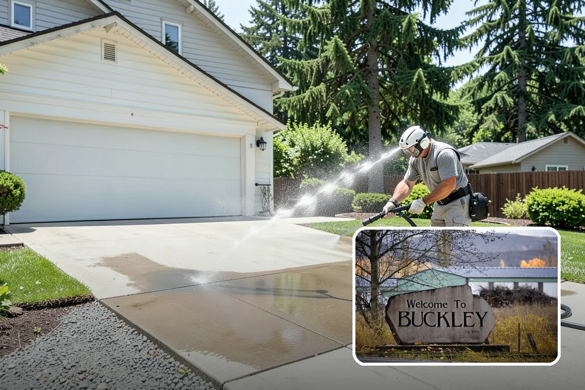 Basketball Court Cleaning in Buckley, Pierce County, WA - Restores reliable traction on a moss-slicked surface
