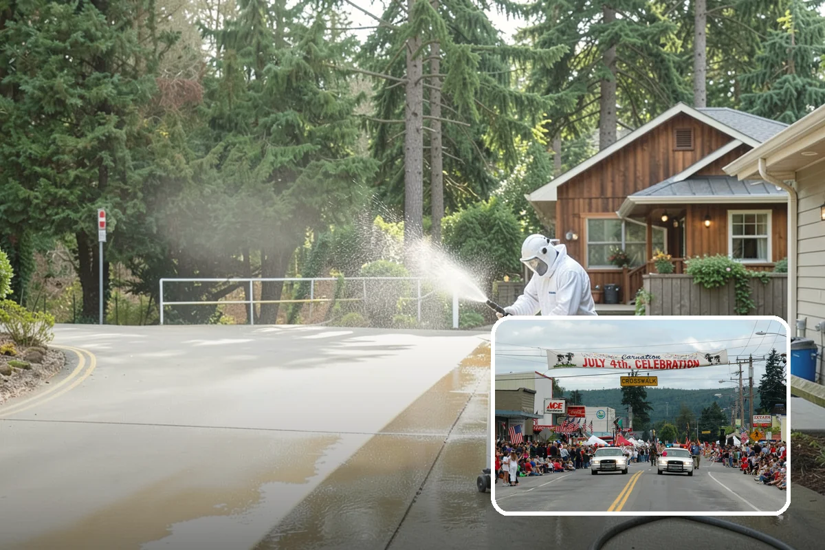 Basketball Court Cleaning in Carnation, King County, WA - Restores reliable traction on a moss-slicked surface
