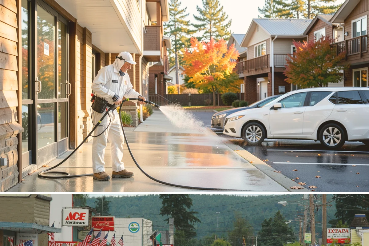 Basketball Court Cleaning in Carnation, King County, WA - Clean the court in late spring to shed winter moss before the outdoor playing season heats up.
