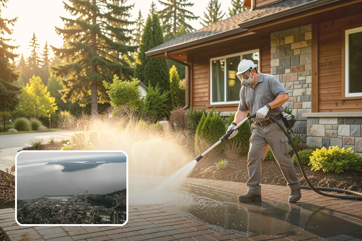 Basketball Court Cleaning in Des Moines, King County, WA - Restores reliable traction on a moss-slicked surface