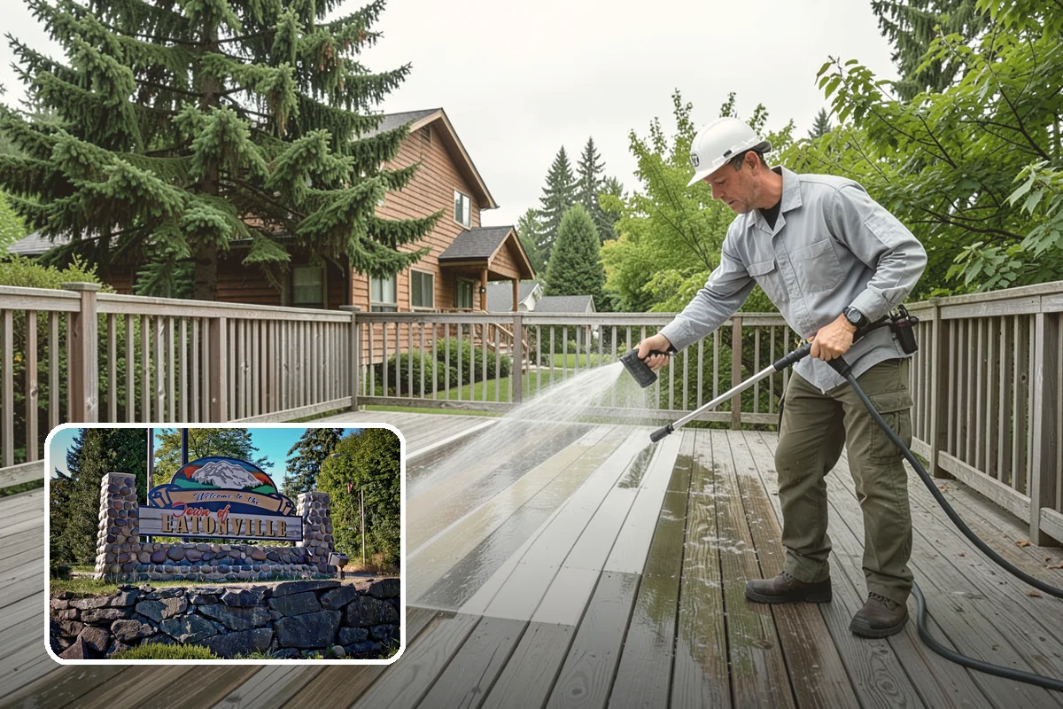 Basketball Court Cleaning in Eatonville, Pierce County, WA - Restores reliable traction on a moss-slicked surface