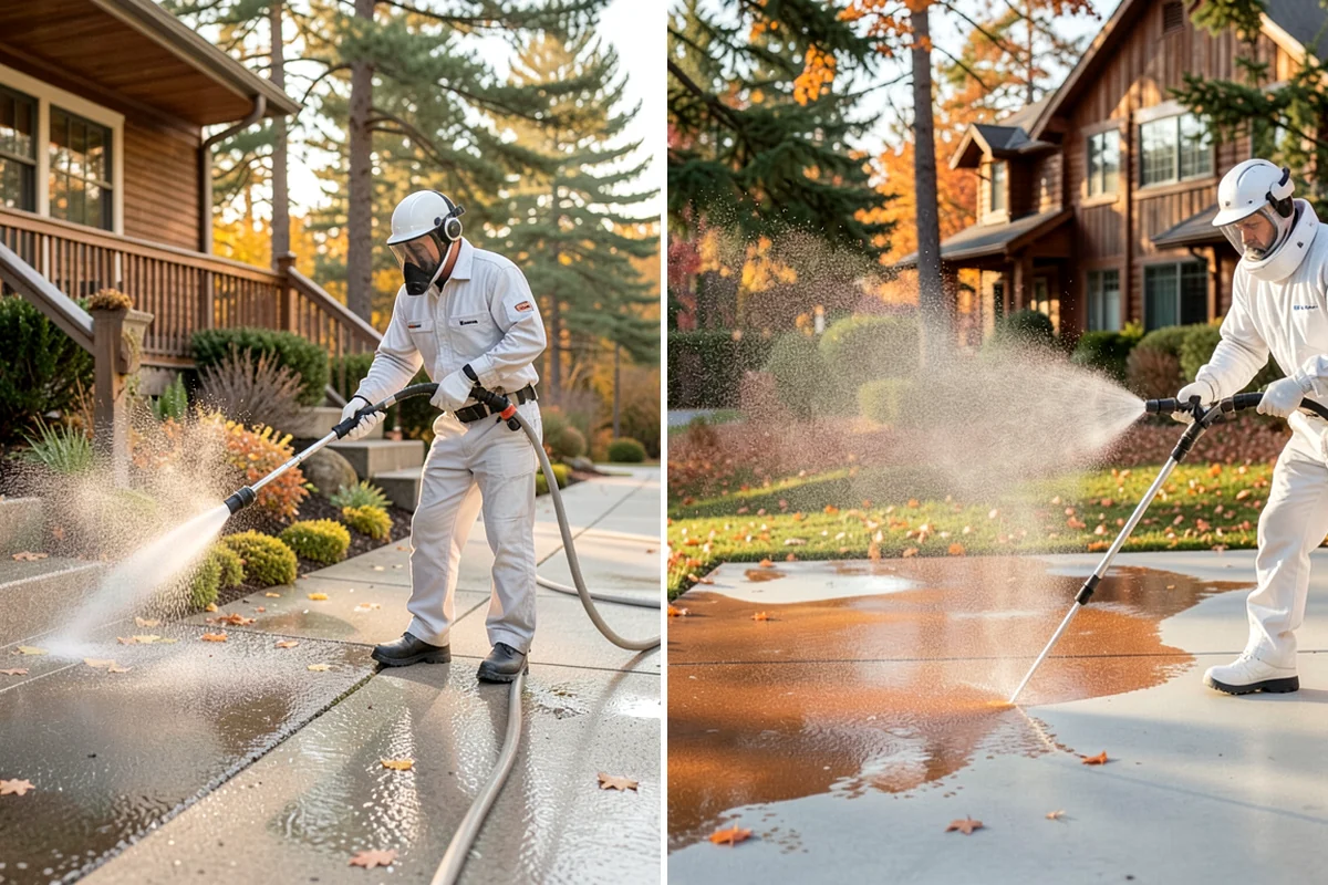 Basketball Court Cleaning in Federal Way, King County, WA - Clear the court and sweep away loose debris