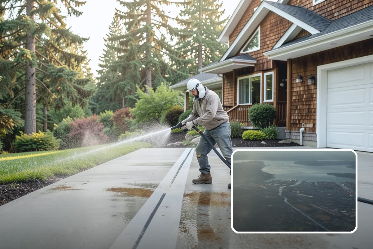 Basketball Court Cleaning in Fife, Pierce County, WA - Restores reliable traction on a moss-slicked surface