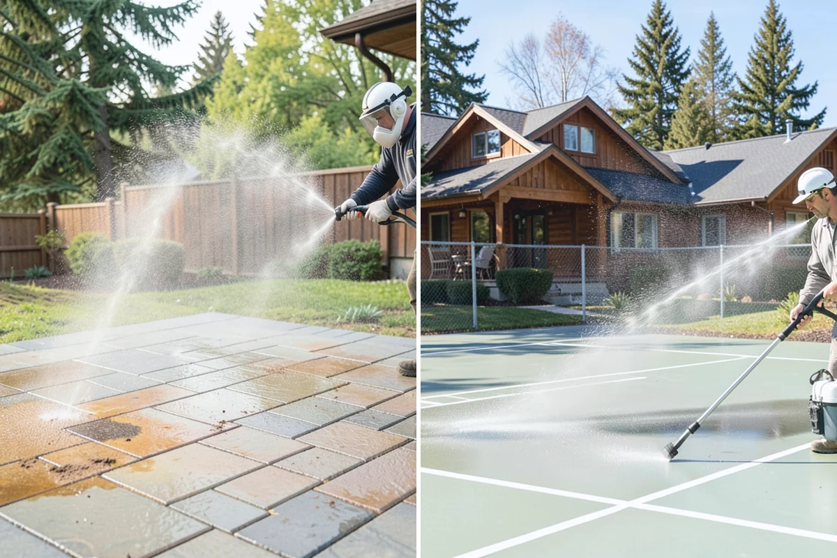 Basketball Court Cleaning in Hamilton, Skagit County, WA - Clear the court and sweep away loose debris