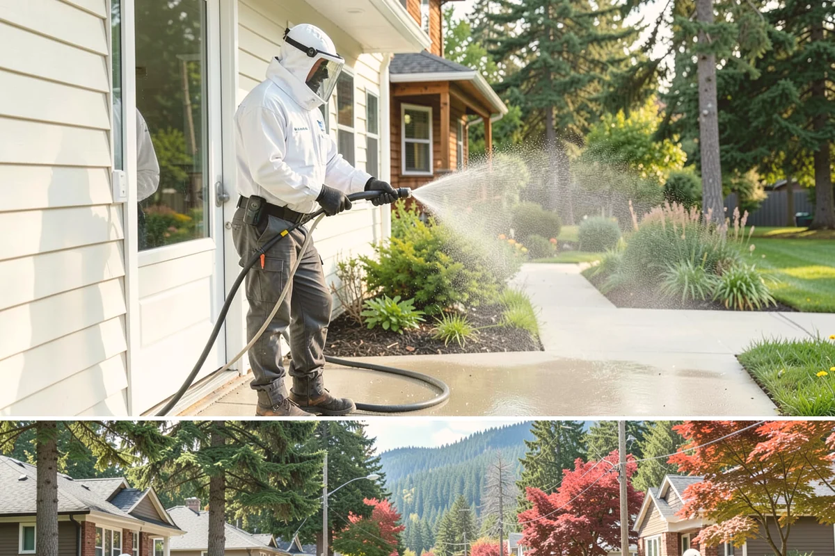 Basketball Court Cleaning in Hunts Point, King County, WA - Clean the court in late spring to shed winter moss before the outdoor playing season heats up.