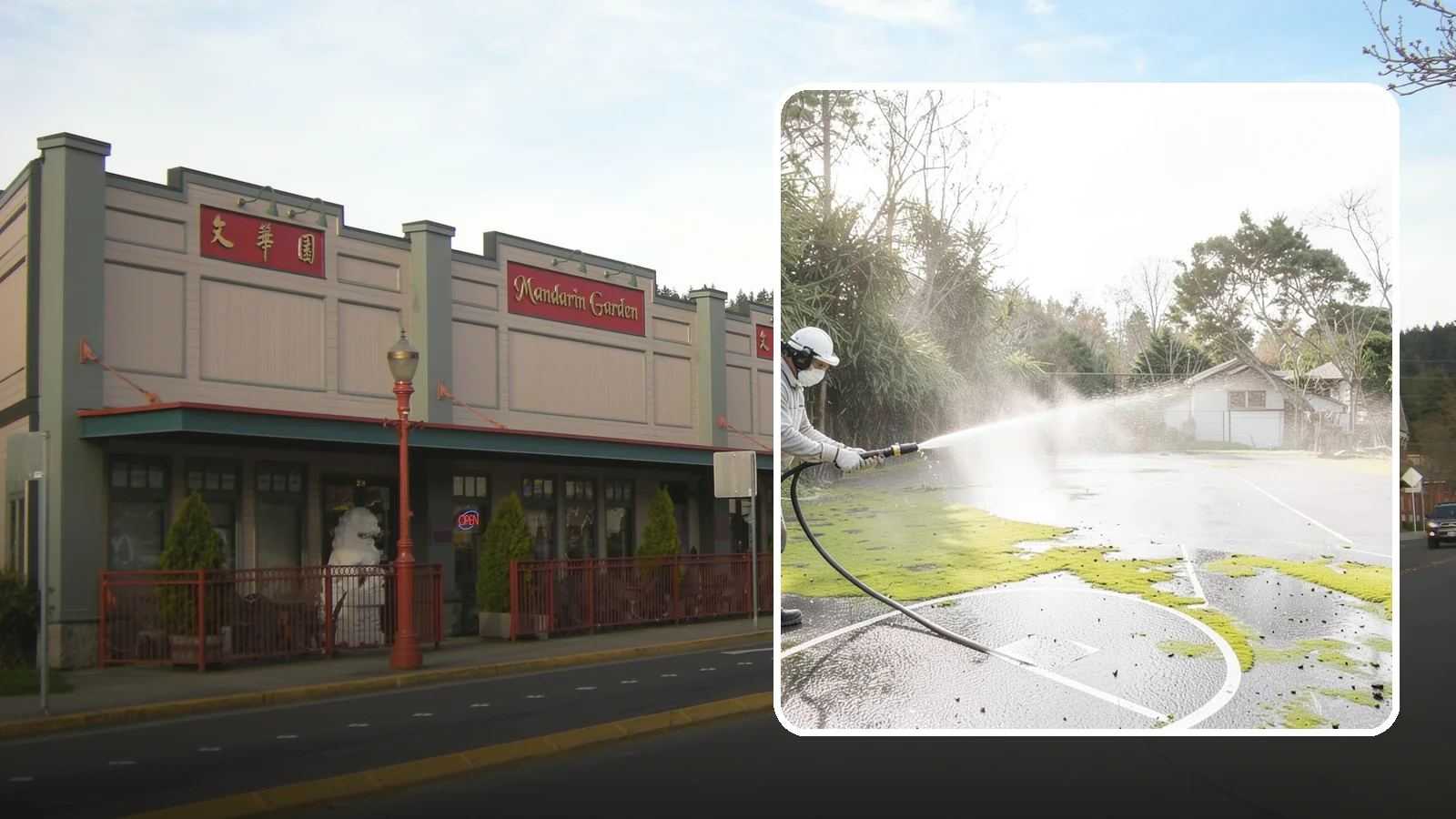 Basketball Court Cleaning in Issaquah, King County, WA - We clean residential and community basketball courts, clearing the moss and algae that make Washington sport surfaces dangerously...