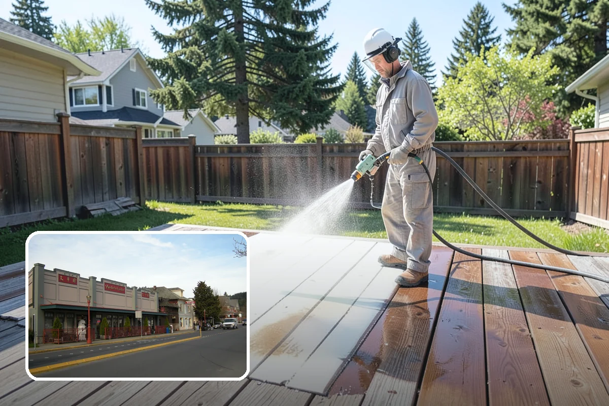 Basketball Court Cleaning in Issaquah, King County, WA - Restores reliable traction on a moss-slicked surface