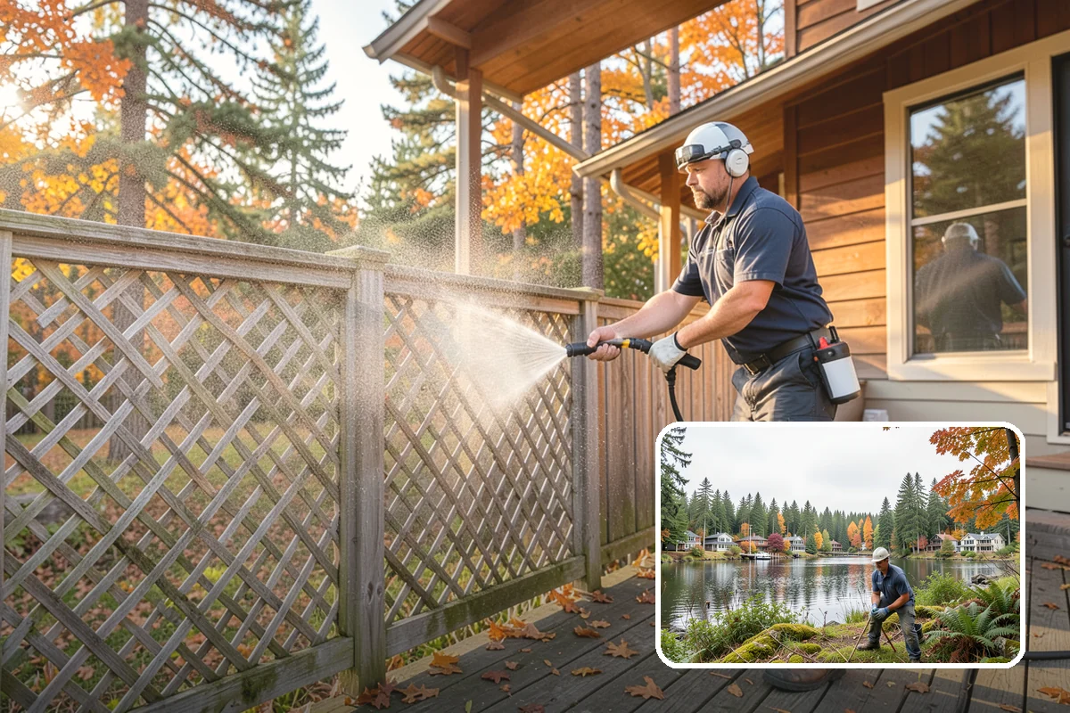 Basketball Court Cleaning in La Conner, Skagit County, WA - Restores reliable traction on a moss-slicked surface