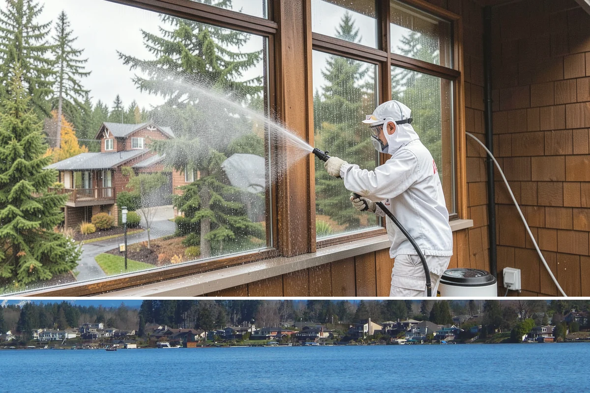 Basketball Court Cleaning in Lake Stevens, Snohomish County, WA - Clean the court in late spring to shed winter moss before the outdoor playing season heats up.