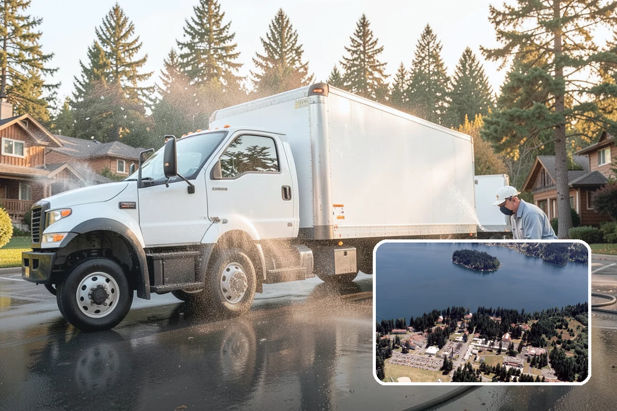 Basketball Court Cleaning in Lakewood, Pierce County, WA - Restores reliable traction on a moss-slicked surface