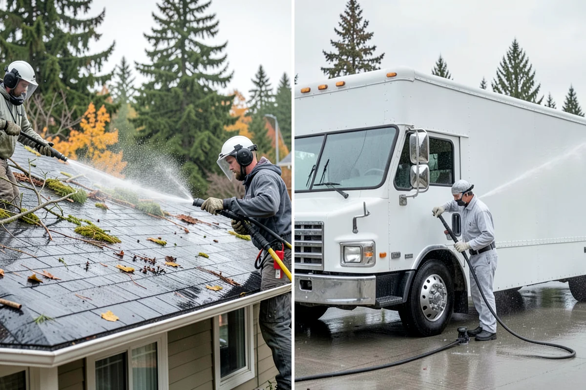 Basketball Court Cleaning in Lakewood, Pierce County, WA - Clear the court and sweep away loose debris
