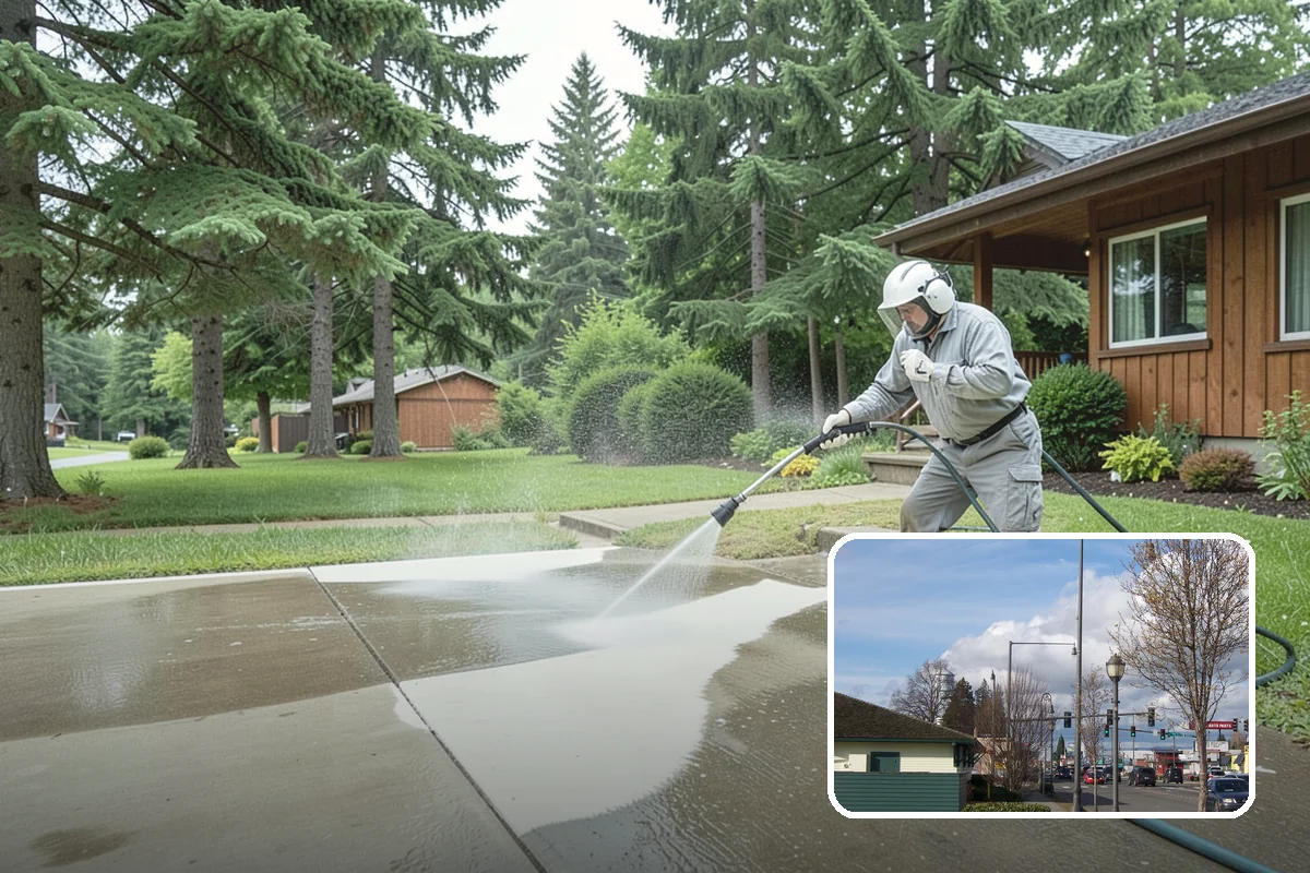 Basketball Court Cleaning in Marysville, Snohomish County, WA - Restores reliable traction on a moss-slicked surface