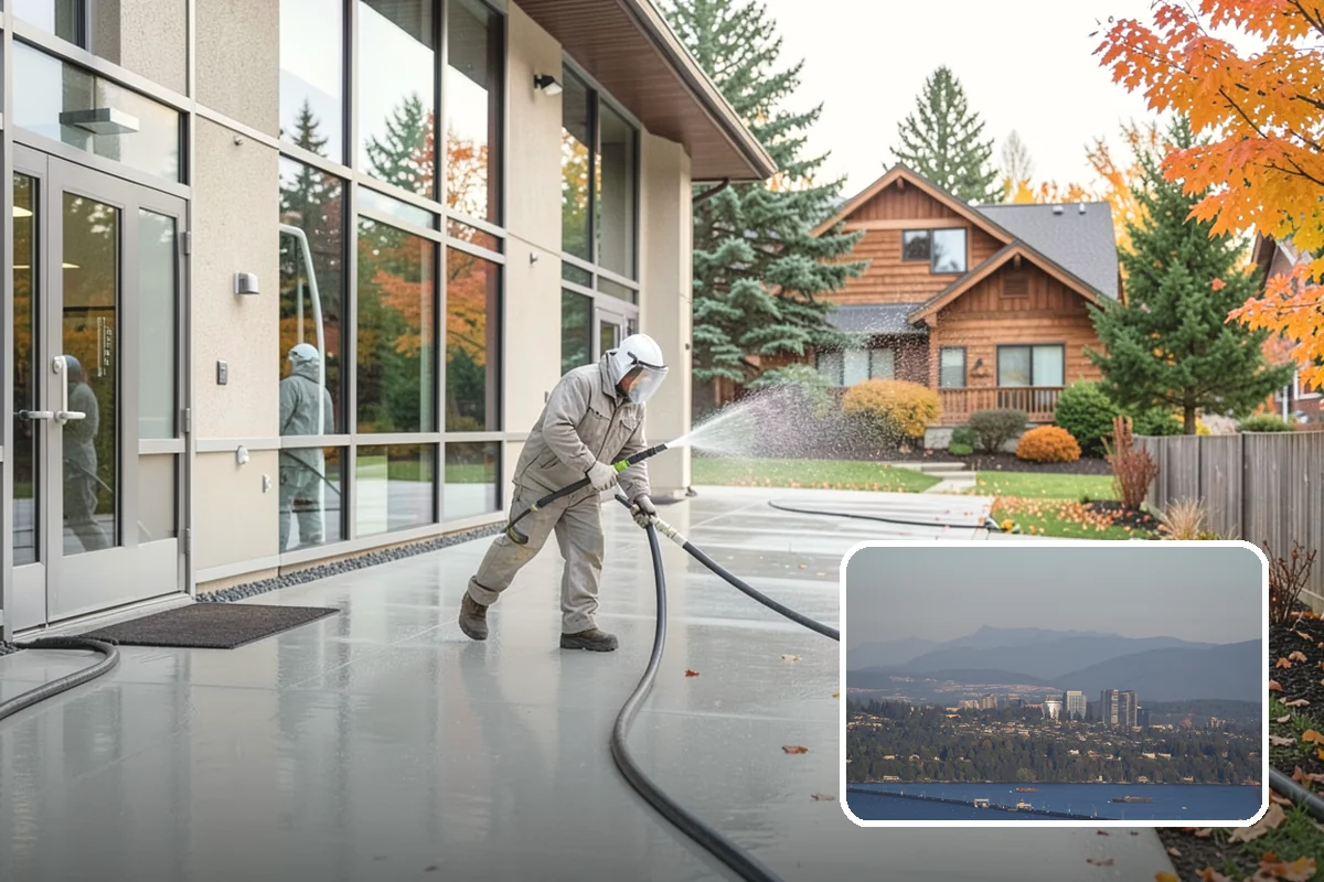 Basketball Court Cleaning in Medina, King County, WA - Restores reliable traction on a moss-slicked surface