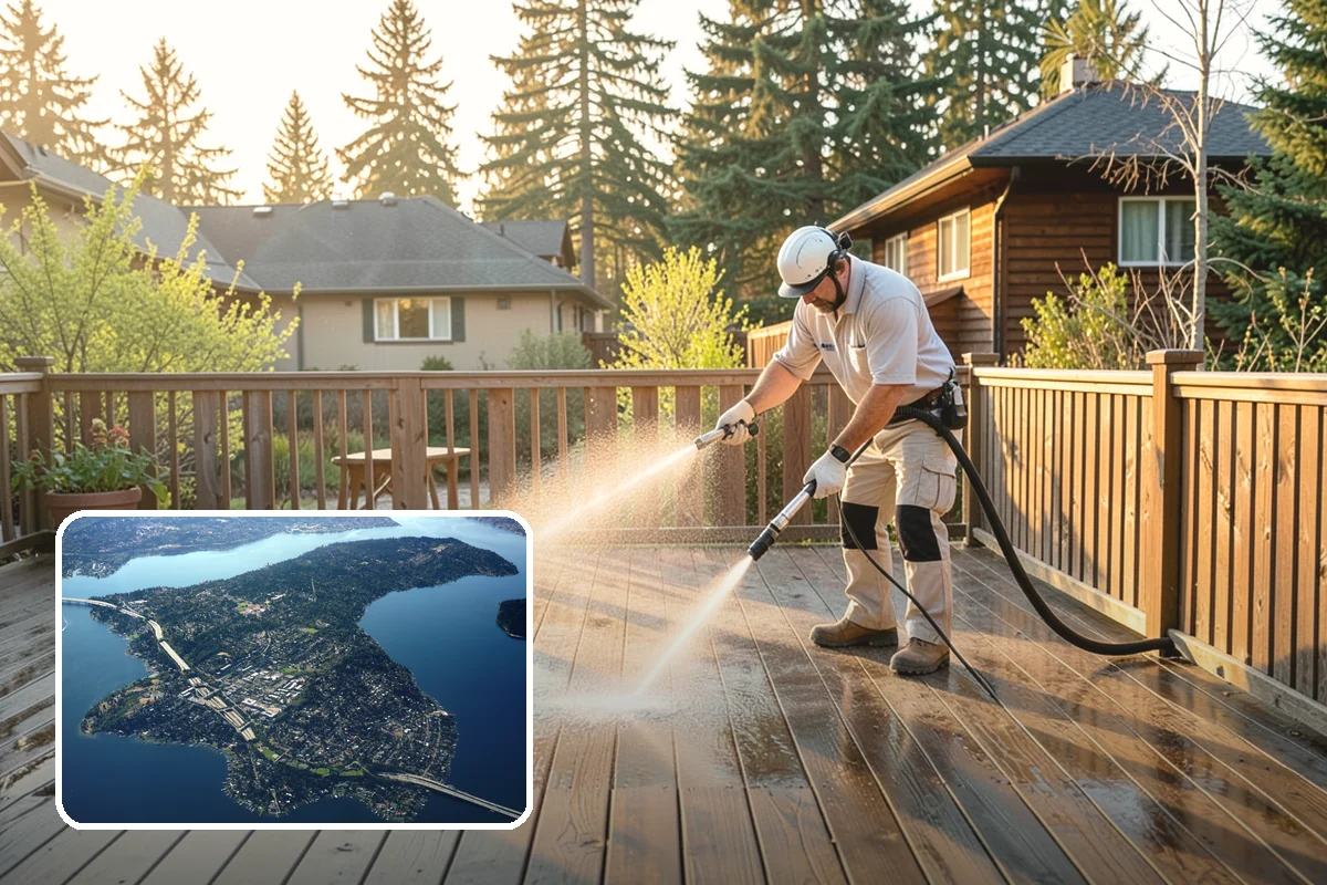 Basketball Court Cleaning in Mercer Island, King County, WA - Restores reliable traction on a moss-slicked surface