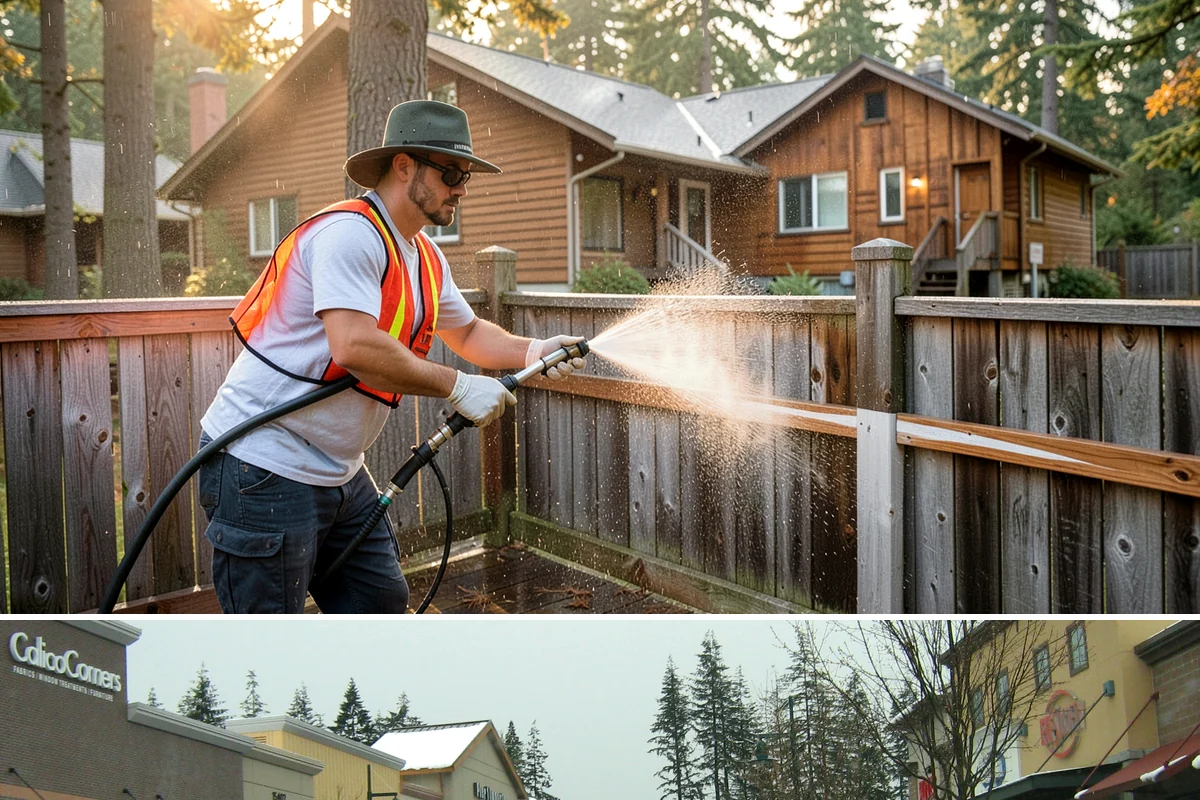 Basketball Court Cleaning in Mill Creek, Snohomish County, WA - Clean the court in late spring to shed winter moss before the outdoor playing season heats up.