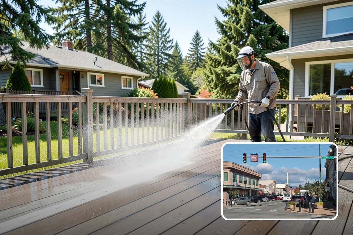 Basketball Court Cleaning in Monroe, Snohomish County, WA - Restores reliable traction on a moss-slicked surface