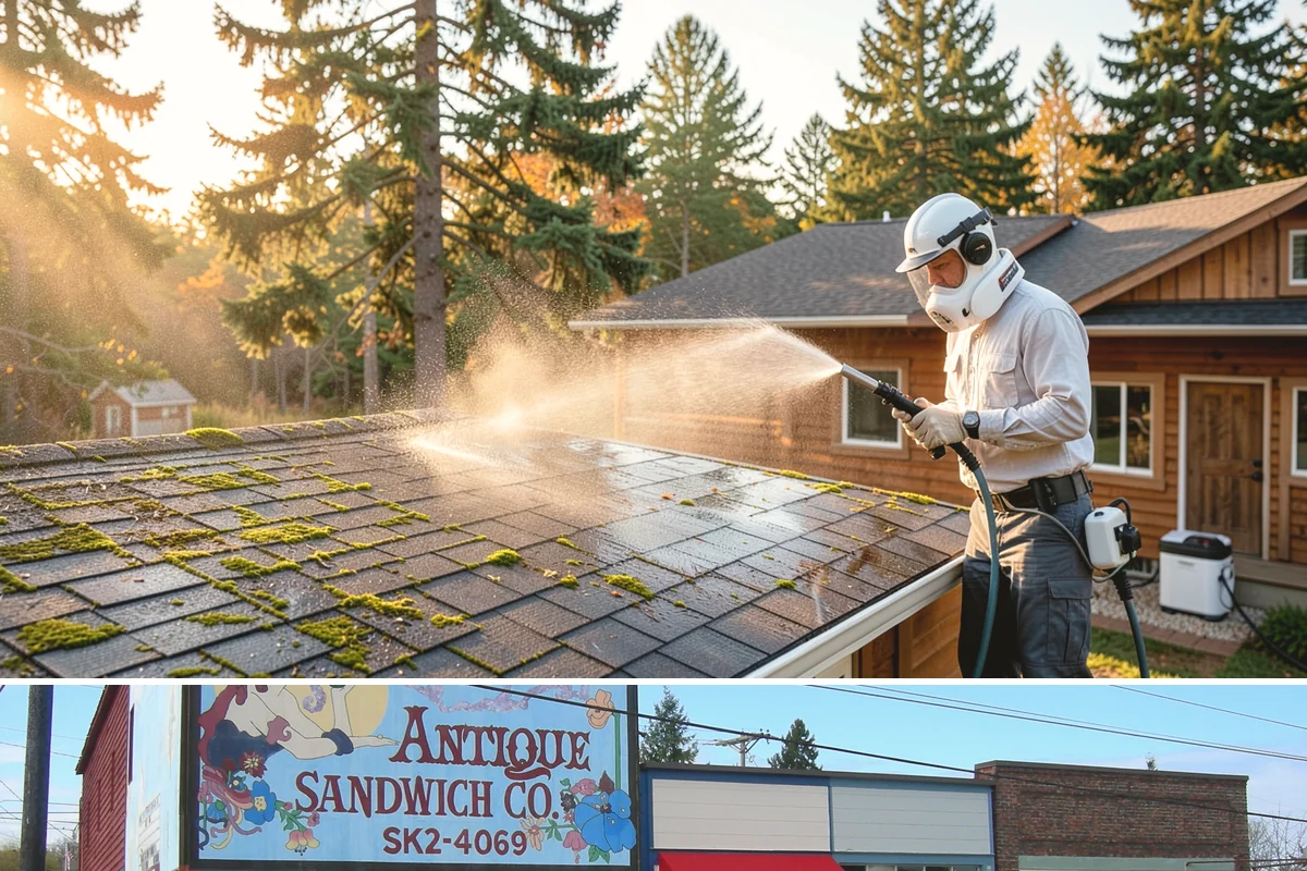 Basketball Court Cleaning in Ruston, Pierce County, WA - Clean the court in late spring to shed winter moss before the outdoor playing season heats up.