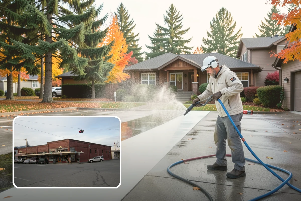 Basketball Court Cleaning in Sedro-Woolley, Skagit County, WA - Restores reliable traction on a moss-slicked surface