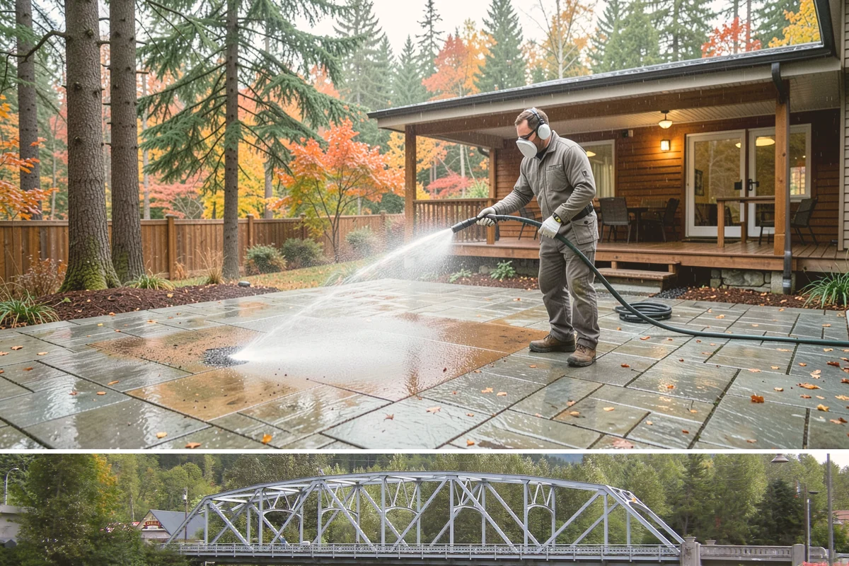 Basketball Court Cleaning in Skykomish, King County, WA - Clean the court in late spring to shed winter moss before the outdoor playing season heats up.